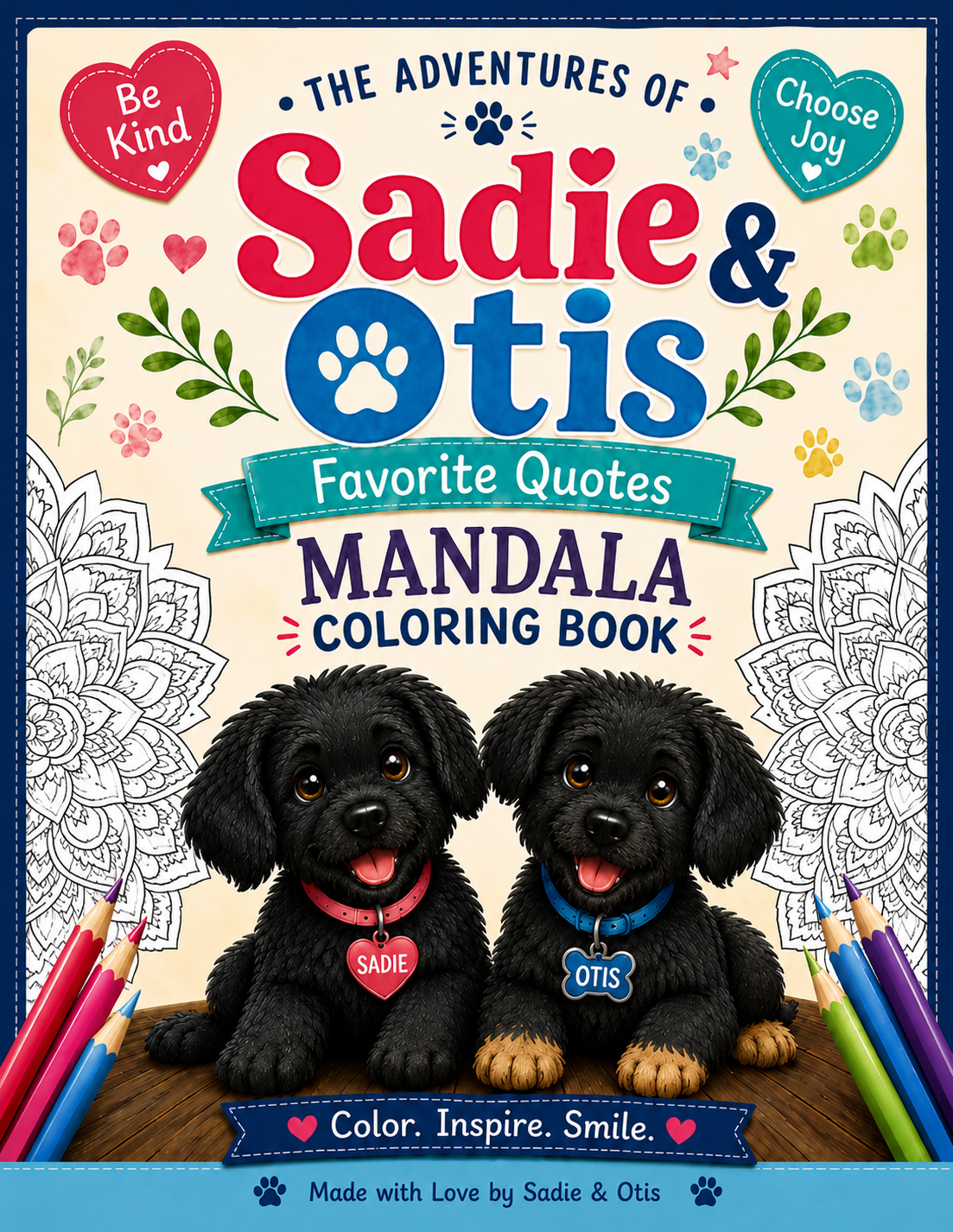 Sadie & Otis Favorite Quotes Mandala Coloring Book