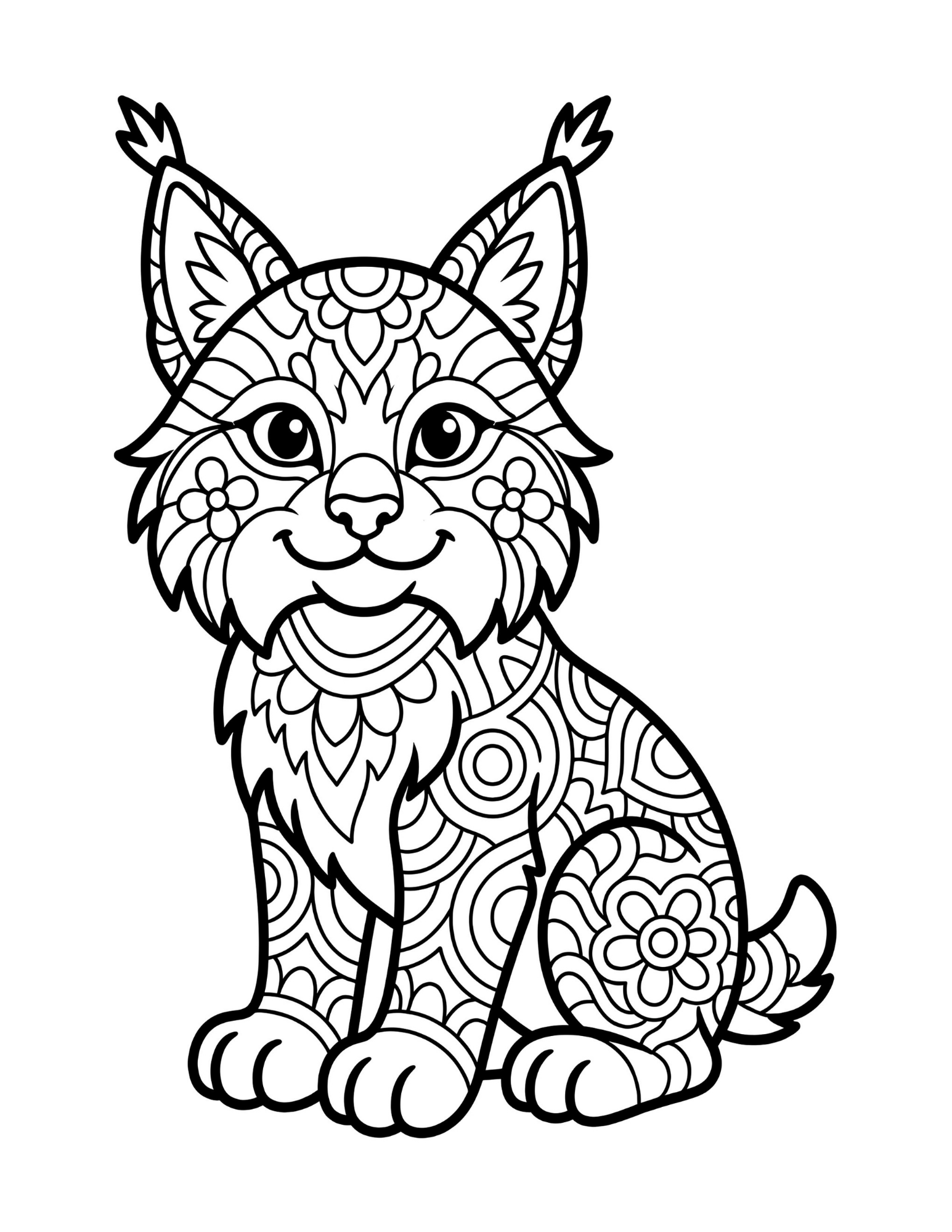 The Adventures of Sadie & Otis Animal Mandala Digital Coloring Book